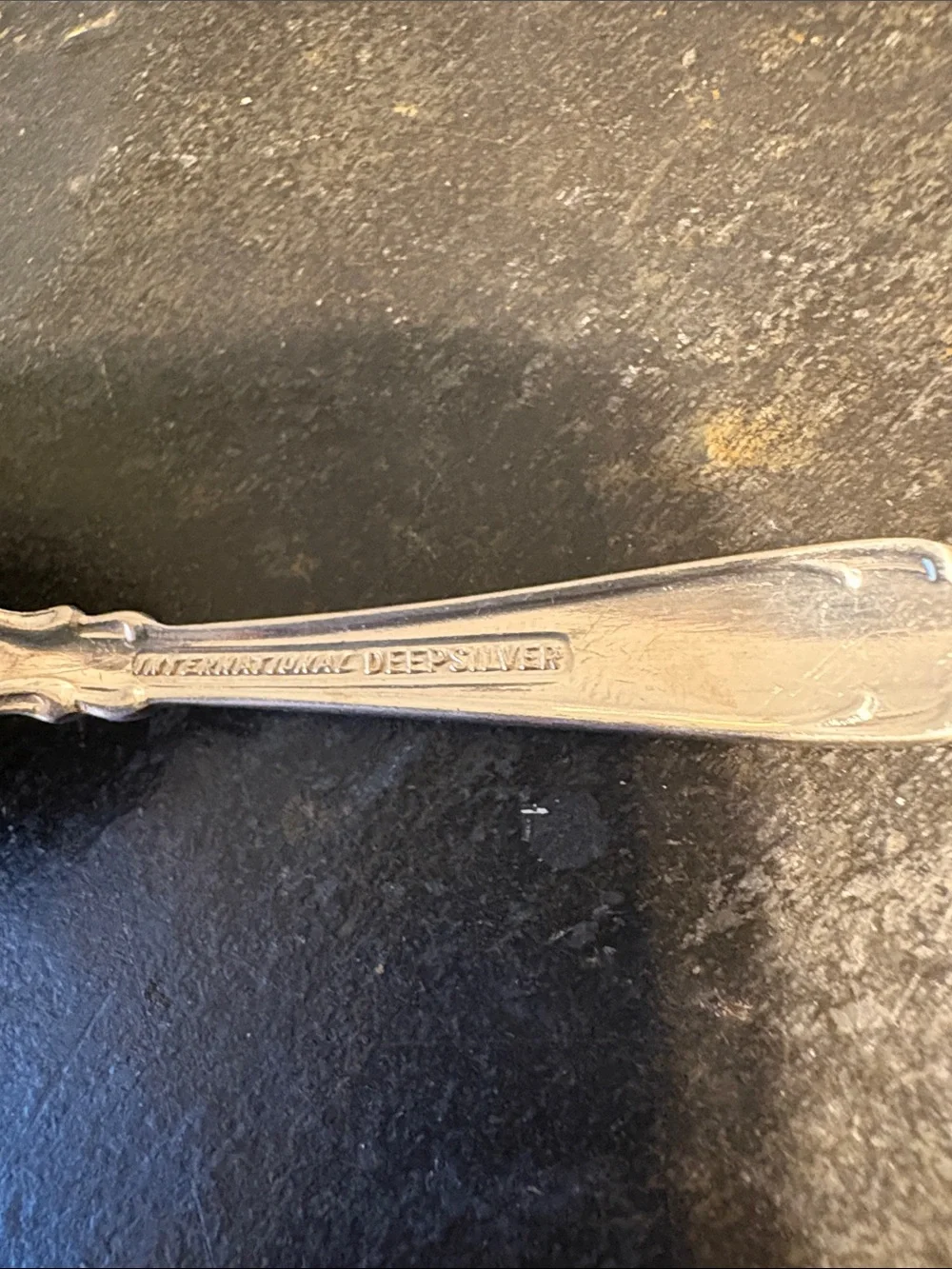 Classic Silver-Tone Decorative Serving Spoon - International Deep Silver